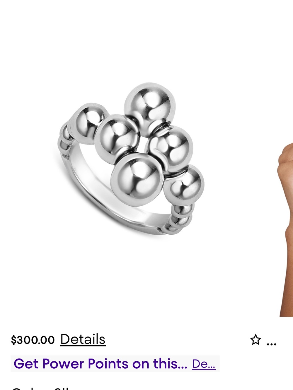 Lagos Sterling Silver Bubble Cluster Ring - Silver